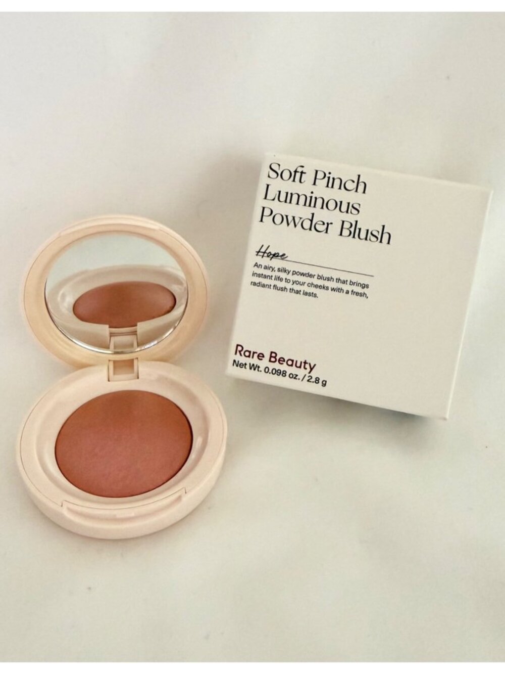 Rare Beauty Soft Pinch Luminous Powder Blush Hope Full Size 2.8g Soft Girl